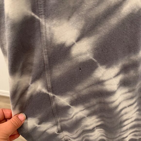 Z SUPPLY REVERIE SPIRAL Grey Charcoal Tie Dye Midi Dress S - Picture 11 of 13